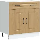 vidaXL Base per cucina Kalmar Artisan in legno di rovere
