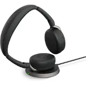 Jabra Cuffie Wireless Evolve2 65 Flex Ms Stereo + Wireless Charger Usb-a