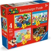 Ravensburger Puzzle Con 4 Forme Di Super Mario