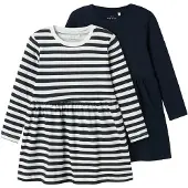 Name it Vestito Corto A Maniche Lunghe Vivia Mini 2 Unità