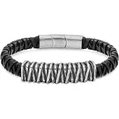 Police Stylish leather Bracciale da uomo PEJGB2112302