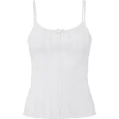 Pieces Top bianco
