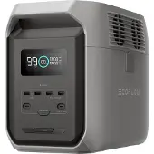 EcoFlow DELTA 3 1500, litio ferro fosfato (LiFePo4), CA, accendisigari, solare, 1536 Wh, 1800 W, 1500 W, 3600 W