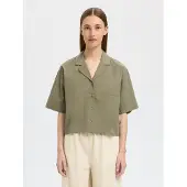 Selected Camicia Cropped Donne Verde 42