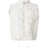 Vila Front Tie Top Senza Maniche