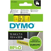 Dymo Nastro 45018 (S0720580) - Nero su giallo (12 mm)