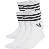Adidas Originals Calzini 3-Stripes Crew Socks 6 Pairs donne - Bianco - M