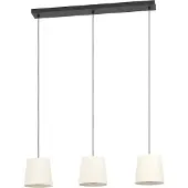 Eglo Lampada a sospensione Febres, bianco/nero, a 3 luci.