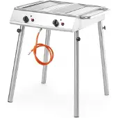 Hendi Xantos barbecue a gas, 9,5kW, 770x710x(H) 870mm