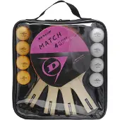 Dunlop Set Da Ping Pong Per 4 Giocatori