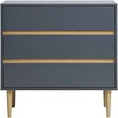 Ebuy24 Cassettiera Bisley 3 cassetti grigio scuro.