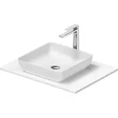 Duravit Sivida Set lavabos rectangulaires incl. console 680x500x123mm, 2680173200, 2680173200