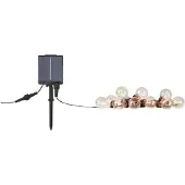 Markslöjd Ghirlanda luminosa Suno, solare, USB, plastica, a 10 luci, IP44