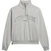 Superdry per donna. W2012259A Felpa sportiva grigia (S), Casual, Grigio, Cotone