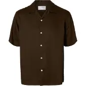 Selected Camicia A Maniche Corte Uomini Marrone L
