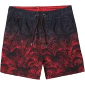 KOROSHI Pantaloncini da bagno indaco / rosso / nero