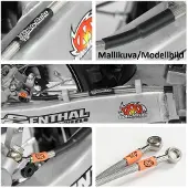 Moto-Master Tubo Flessibile Del Freno Posteriore Honda 212010