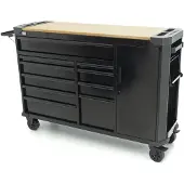 HBM Carrello portautensili 10 cassetti 147 cm nero