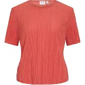 Vila Viplisa Pleated Top A Maniche Corte