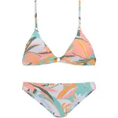 Sunseeker Bikini turchese / abete / arancione / bianco