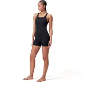 Speedo Women's Eco Endurance+ Legsuit Costume intero Donna (34, nero)