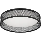 Eglo Plafoniera LED Luppineria acciaio intrecciato nero