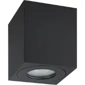 Eglo Plafoniera Esterno Moderna Quadrato Torrecola Alluminio Nero 1 Luce Gu10