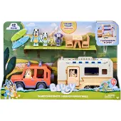 Bluey Figura Family 4wd And Caravan 90130