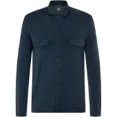 Super.natural Adventure Shirt Maglia merino Uomo (L, blu)