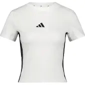 Adidas Women's 3-Stripes SJ Baby Tee T-shirt Donna (XXL, bianco)