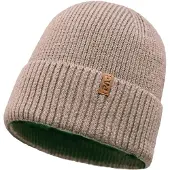 P.A.C. Mirou Merino Beanie Berretto (One Size, marrone)