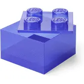 LEGO Mattoncino-contenitore viola trasparente