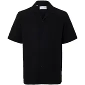 Selected Camicia A Maniche Corte Uomini Nero M
