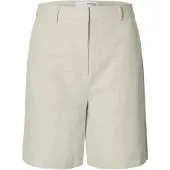 Selected Pantaloncini In Misto Lino Donne Beige 40