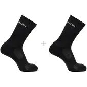 Salomon Evasion Crew 2-Pack Calze casual (45-47, nero)
