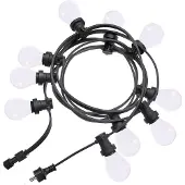 PR Home catena luminosa per esterni Bright, opale / nero, 720 cm
