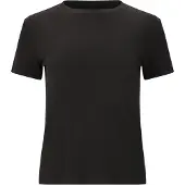Athlecia Women's Tinashe Rib S/S Tee T-shirt Donna (40, nero)