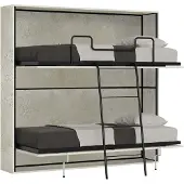 Itamoby - Letto doppio a scomparsa Kando cashmere