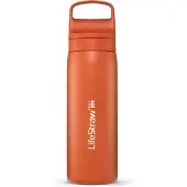 LifeStraw Go Stainless Steel Borraccia (500 ml, arancione)