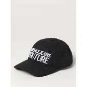 Versace Jeans Couture Cappello in shearling con logo ricamato