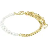 Pilgrim Braccialetto 'Relando' oro / bianco perla