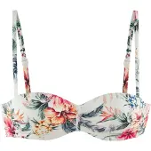 LASCANA Top per bikini crema / verde scuro / arancione / rosa