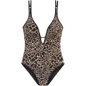 LASCANA Costume intero beige / nero