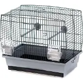 Laroy Duvo+ gabbia per uccelli Natalia 1 grigio/nero