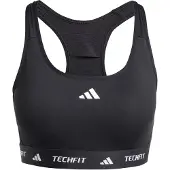 Adidas Women's Techfit Bra Reggiseno sportivo Donna (S, grigio/nero)