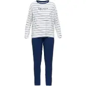 Tom Tailor Pigiama 'Zaria' navy / zappiro / bianco