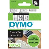 Dymo Nastro 43613 (S0720780) - Nero su bianco (6 mm)
