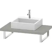 Duravit Console DuraStyle 80-200x55cm, 1 AS, acciaio 4,5cm, grigio cemento