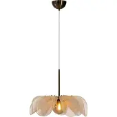 Markslöjd Lampada a sospensione Styrka, Ø 63 cm, ottone/beige, fibra di banana