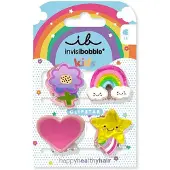 Invisibobble Clipstar Happy World 4 pezzi — Fermaglio per capelli
